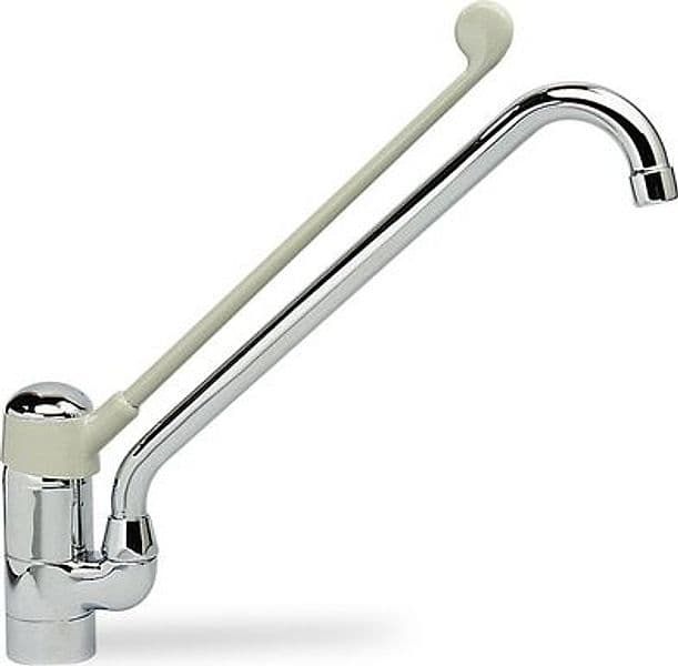 Rubinetto Miscelatore Lavello con Leva Clinica River Cromo - 3