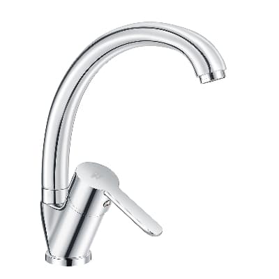 Rubinetto Miscelatore Monocomando Lavello Canna Alta Serie Iole Dh Cromo - 3