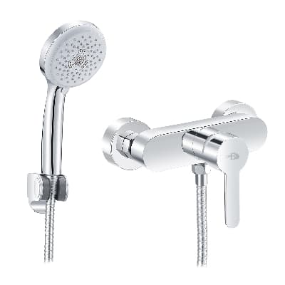 Rubinetto Miscelatore Monocomando Esterno Doccia Serie Iole Dh Cromo - 2
