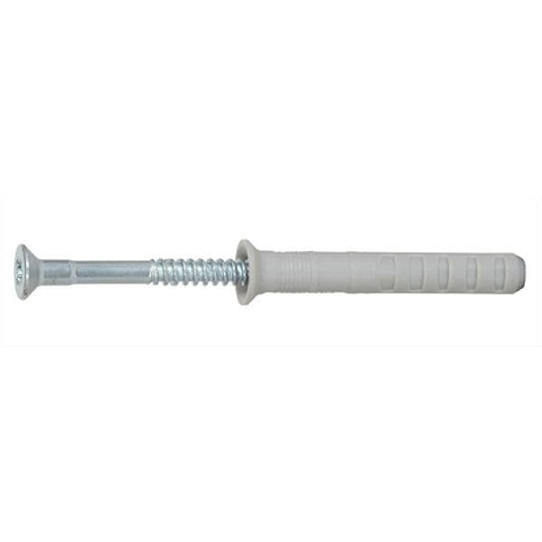 Tassello Nylon con Vite a Chiodo Premontata Fisch 6 mm x 60 100 Pezzi - 3