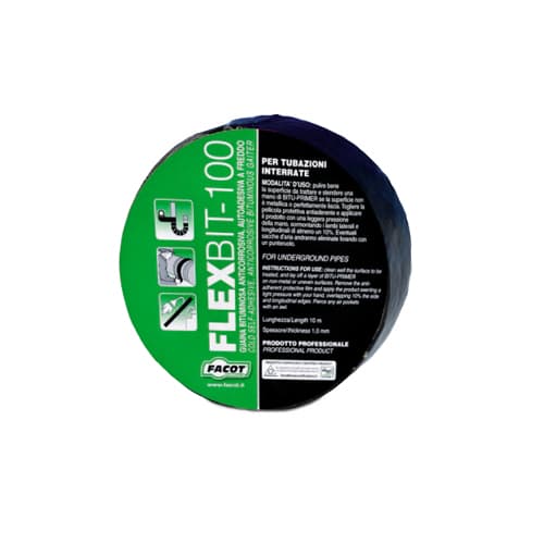 Nastro Autoadesivo Elastomero Bitume Flexbit Hd Facot H 100 mm x 10 m - 2