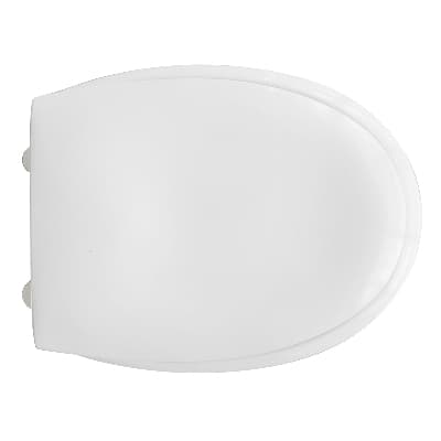 Sedile WC in ABS Karla con Cerniere in Acciaio INOX Rak Bianco - 3
