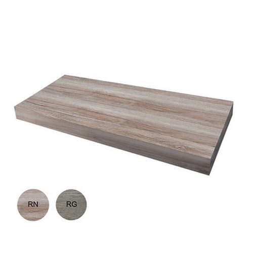 Mensola Sospesa Top Senza Fori Dh Rovere Grigio 140 cm x 51 x 8,7 - 2
