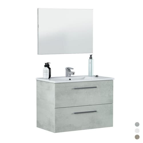 Mobile Arredo Bagno Sospeso Aruba (da Dh 57 cm x 60 x 45 Rovere Alaska - 2