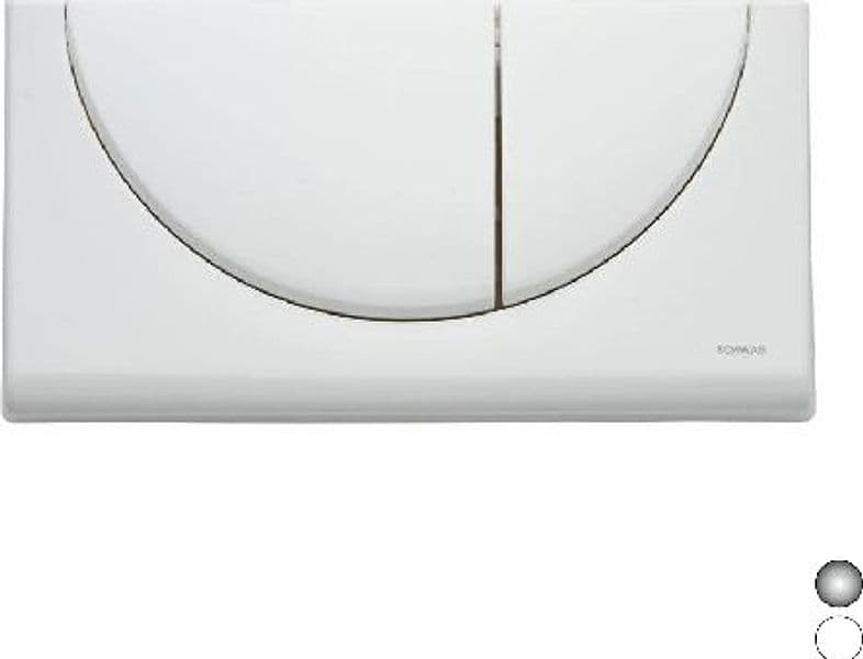Placca 2 Tasti Viva Duo Fluid Cromo – Fluidmaster