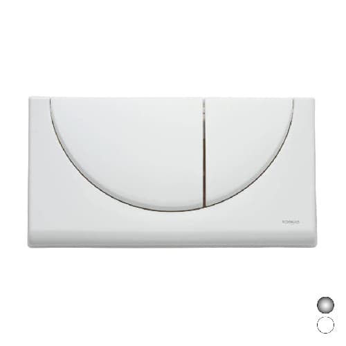 Placca 2 Tasti Viva Duo Fluid Bianca - 3