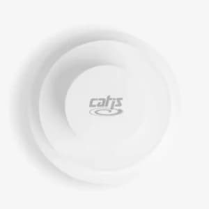 Pulsante Catis per Ecostop Bianco Cromo - 3