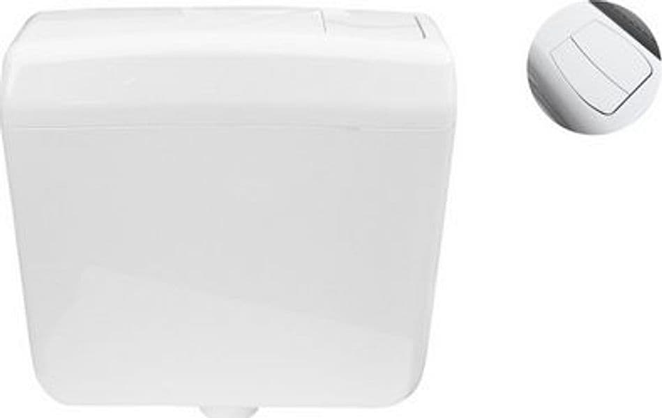 Cassetta Scarico WC Esterna Pucci a Zaino Eco Doppio Pulsante 4 x 9 L