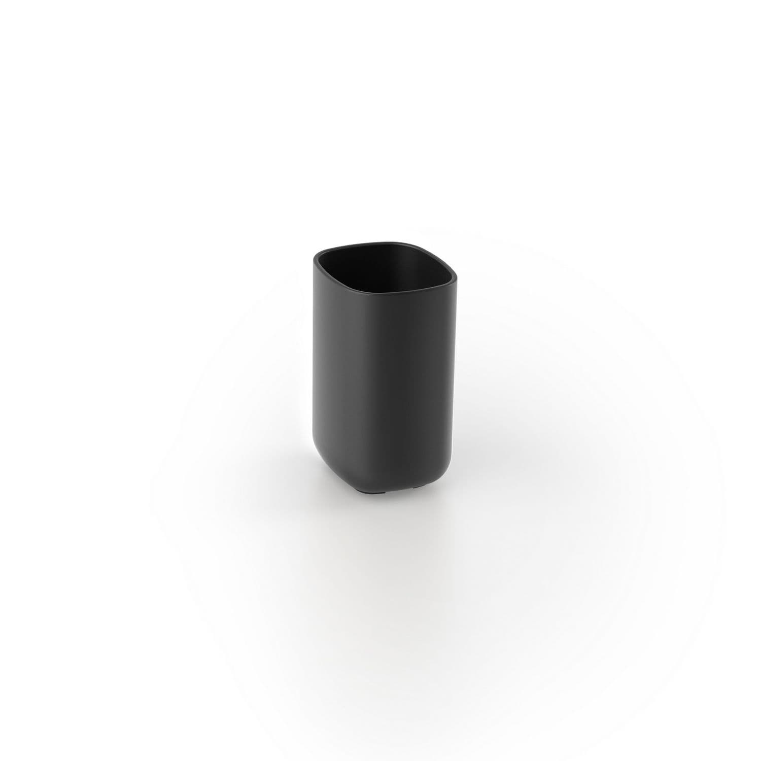 Porta Spazzolini Pod Metaf Nero 7 cm x H 11,5 x 7 - 3