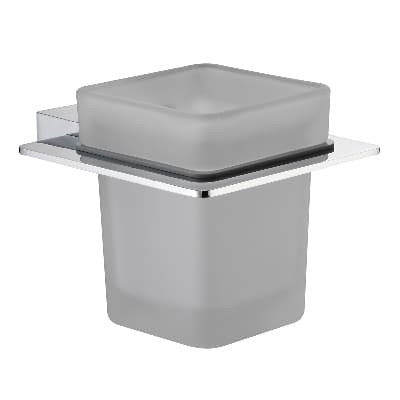 Porta Spazzolini Linea Maela Dhimp Ottone Cromato - 2