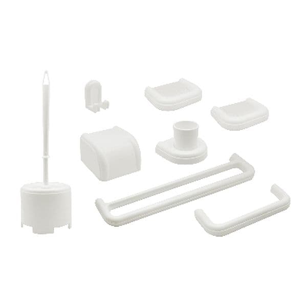 Set Bagno 8 Pezzi Serie Imma Modello New Dh Bianco - 3