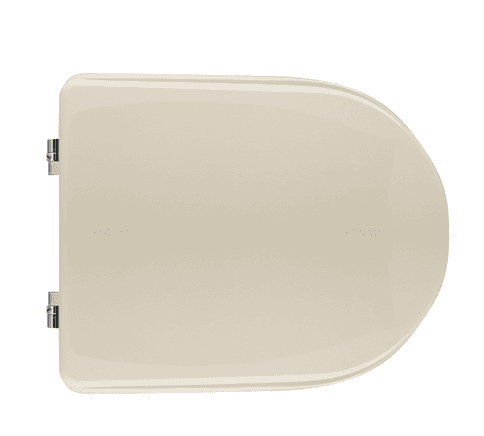 Sedile WC per Pozzi Ginori Vaso Atena Cw Champagne Cerniere a Passanti - 3