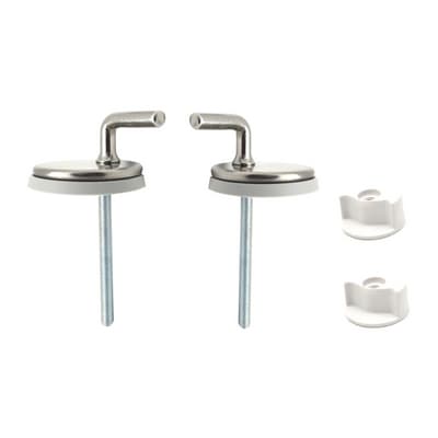 Coppia Supporti per Sedile WC in Ottone Cromato Cromo Remer - 3
