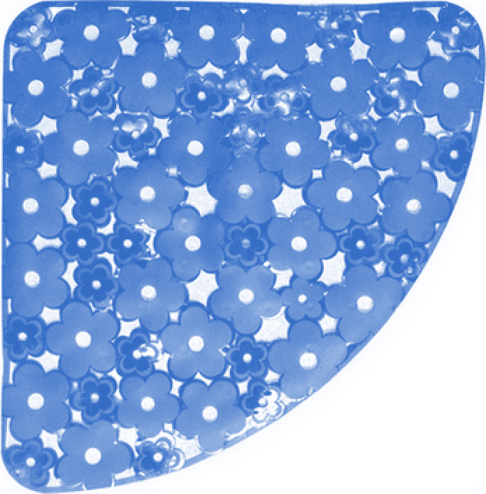 Tappeto Antiscivolo per Doccia Angolo Mod Margherita 59 cm x 59 Blu – Dianhydro