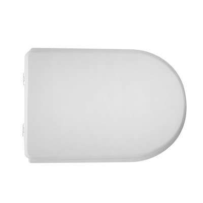 Sedile WC per Astra Vaso Serie 83 Forma 7 Cw Bianco Cerniere a Passanti - 3