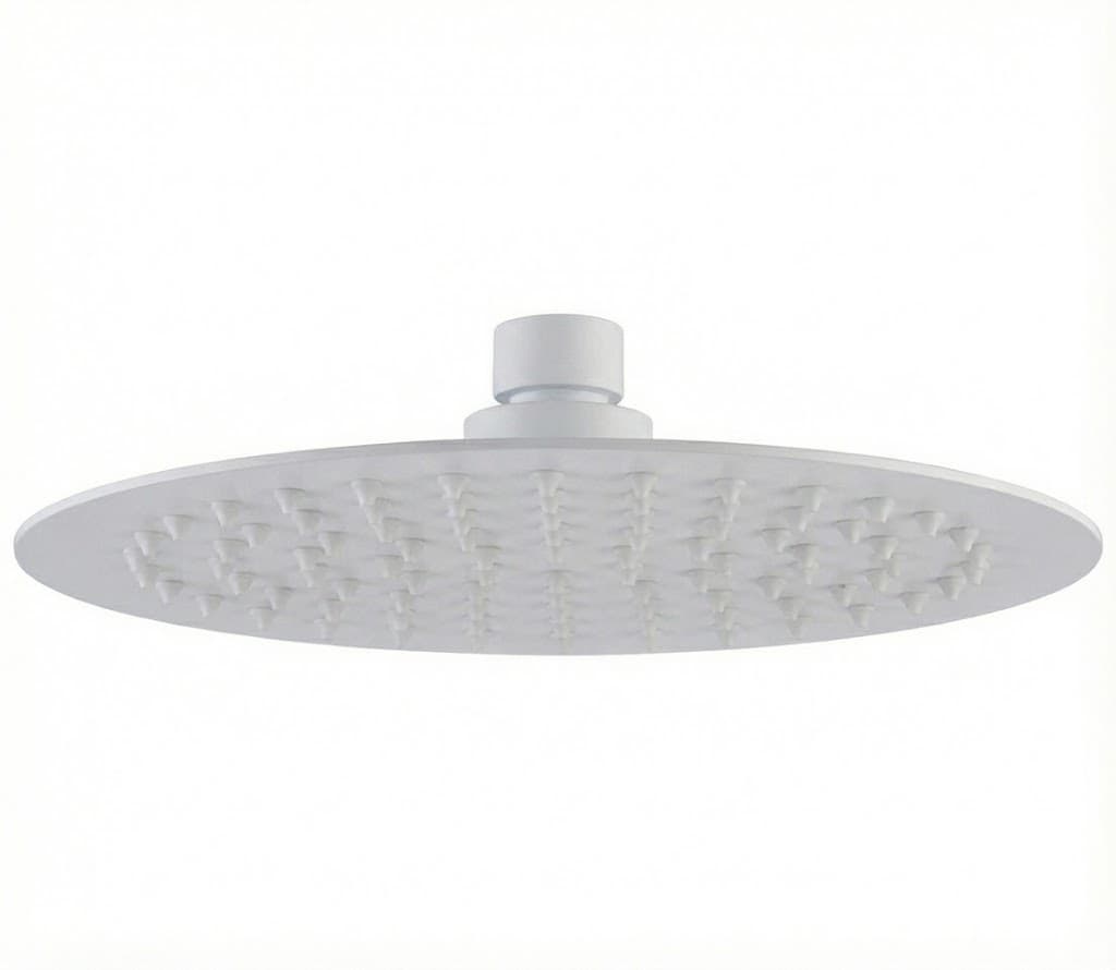 Soffione Doccia Slim Tondo Bianco Opaco Ø 250 mm Remer - 3