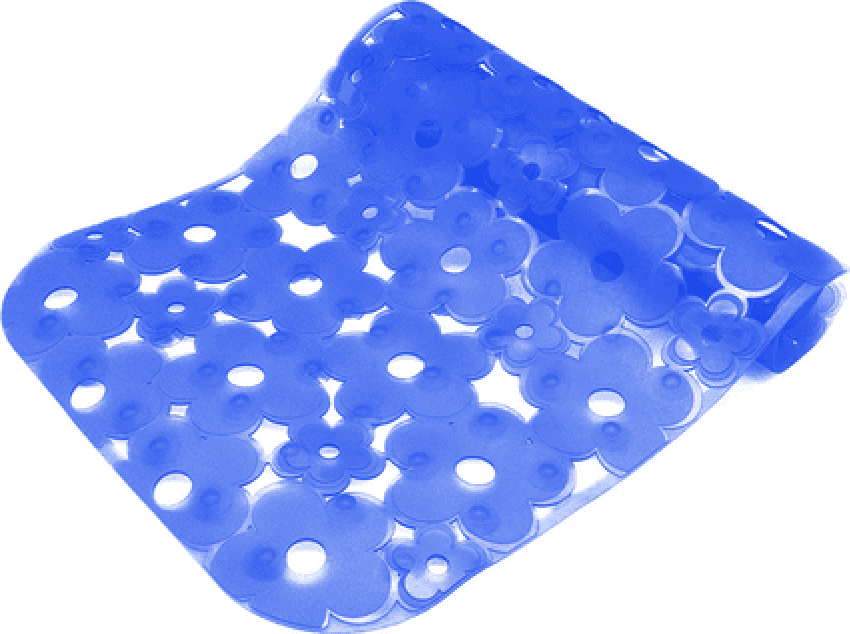 Tappeto Antiscivolo per Vasca Mod Margherita 72 cm x 36 Dh Blu – Dianhydro
