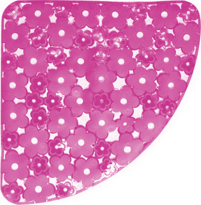 Tappeto Antiscivolo per Doccia Angolo Mod Margherita 59 cm x 59 Dh Fucsia - 3
