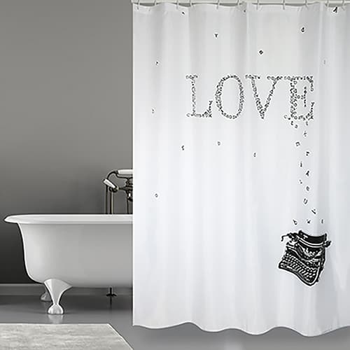 Tenda per Doccia in Tessuto Poliestere Love Spire 180 cm x 200 - 2
