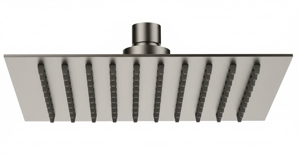 Soffione Doccia Slim Quadro INOX Spazzolato 25 cm x 25 Remer - 3