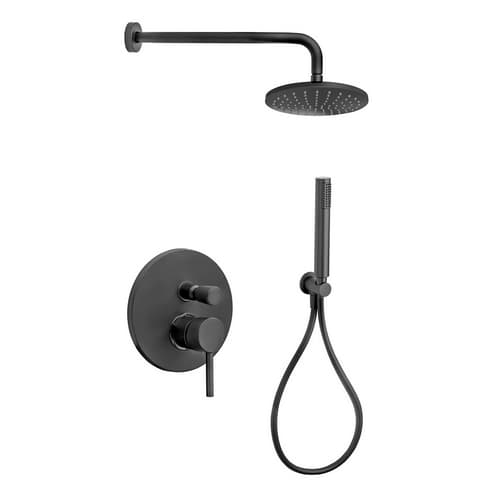Kit Doccia Carola Nero Opaco Dh - 3