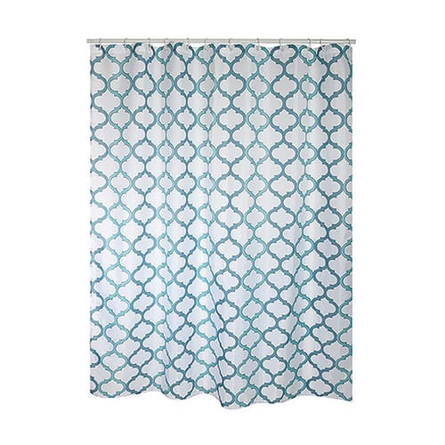 Tenda per Doccia in Tessuto Poliestere Hanko Spire 180 cm x 200 Blu - 2
