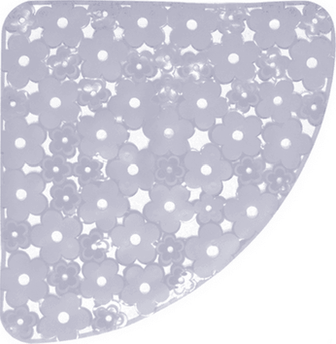 Tappeto Antiscivolo per Doccia Angolo Mod Margherita 59 cm x Dh Cristallo - 3