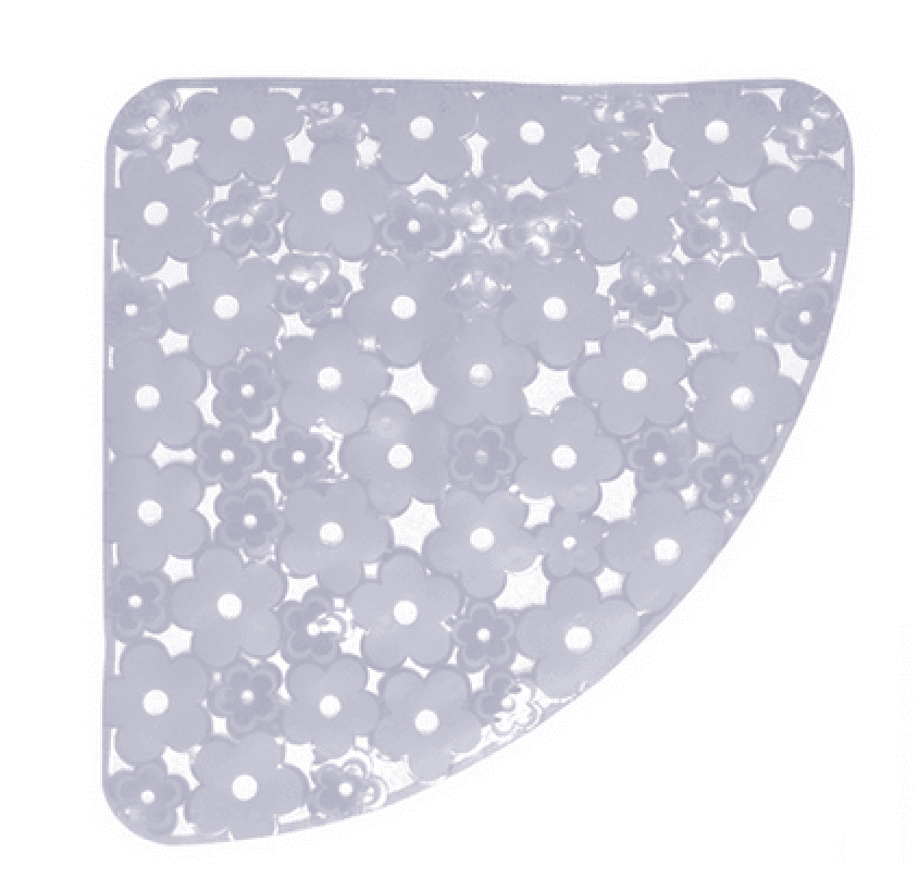 Tappeto Antiscivolo per Doccia Angolo Mod Margherita 59 cm x Dh Cristallo - 3