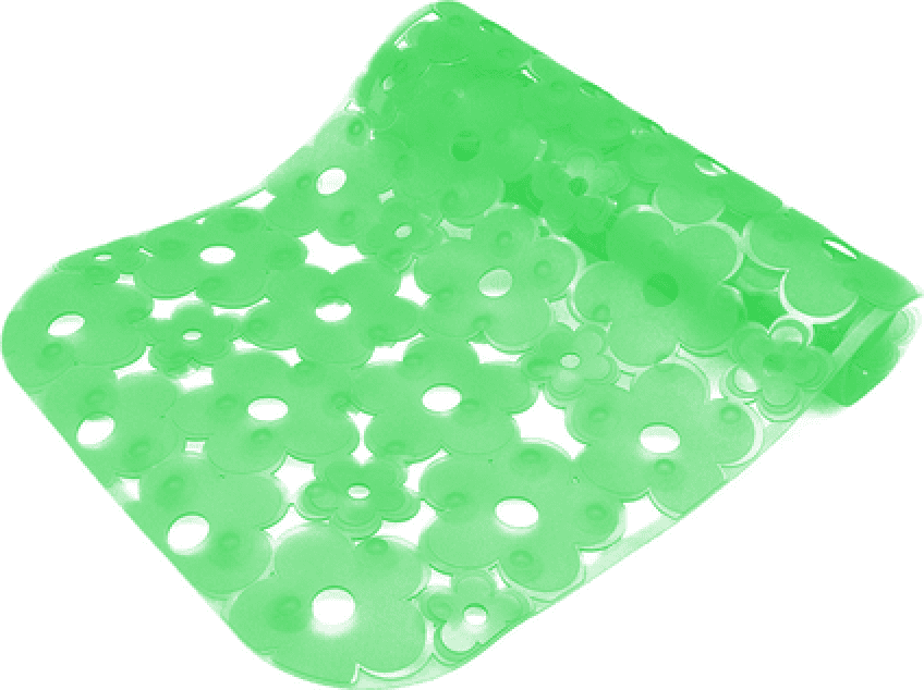 Tappeto Antiscivolo per Vasca Mod Margherita 72 cm x 36 Dh Verde - 3