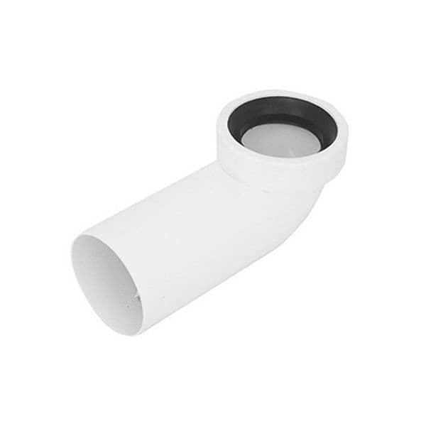 Curva Bianca WC Htsb con Guarnizione Valsir Ø 110 90 °