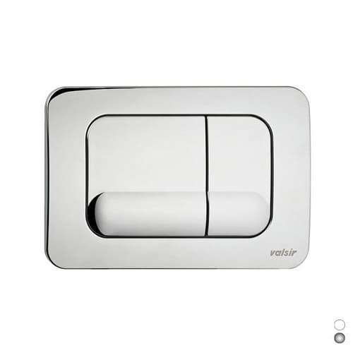 Placca Doppio Scarico Tropea Valsir Cromato Lucido - 2