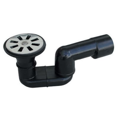 Sifone Scarico Doccia PEHD Nero Saldabile con Uscita Valsi Ingr 80 5 Pezzi - 3