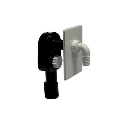 Sifone Scarico Lavatrice Incasso PP Bianco Valsi Diam U 40 x 50 - 3