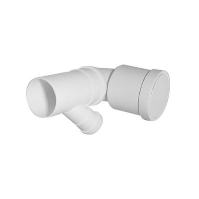 Curva Bianca WC Prolungata Attacco Orientabile Dx Sx Valsir Ø 90 x 40 - 3