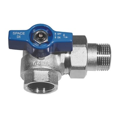Valvola a Sfera Squadra per Collettori Maniglia Blu Effeb 1 Dx DN 25 PN 40 - 2