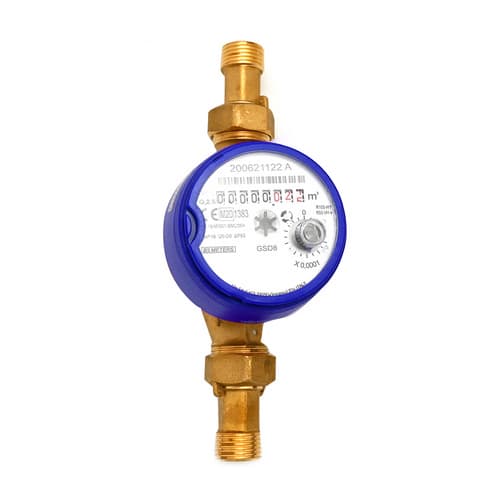 Contatore per Acqua Fredda T50 Quadrante Asciutto Meter Ø 20 ¾ L 130 - 2