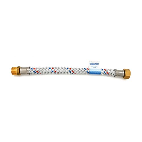 Flessibile Antivibrante in Acciaio Zincato MF 20 cm Dh 11 x 4 - 2