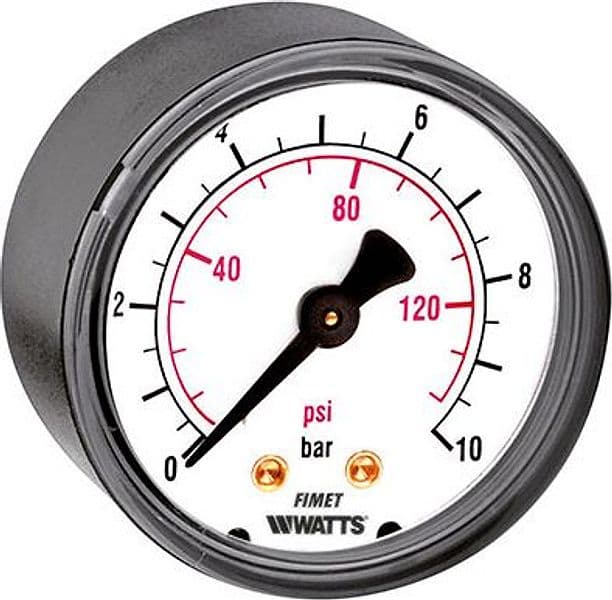 Manometro Attacco Posteriore M3A ABS 63 Watts 10 Bar - 3