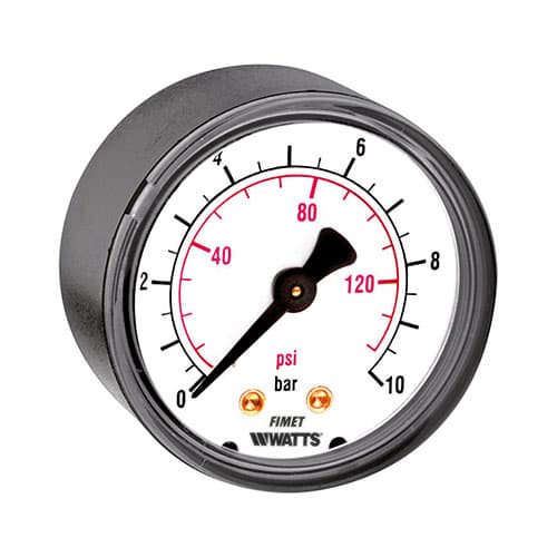 Manometro Attacco Posteriore M3A ABS 63 Watts 10 Bar - 3