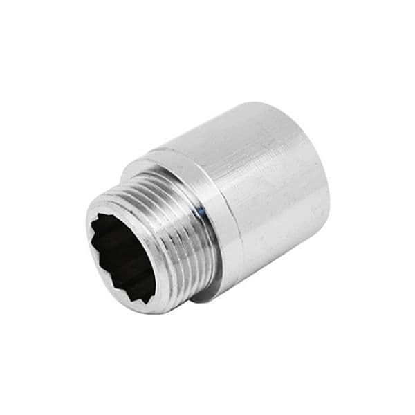 Prolunga Filettata MF in Ottone Cromo Ibp 3/8 x 50 10 Pezzi - 3