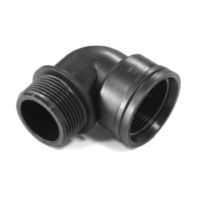 Gomito a 90 ° Filettato in PP Bucch 11 x 4 - 3