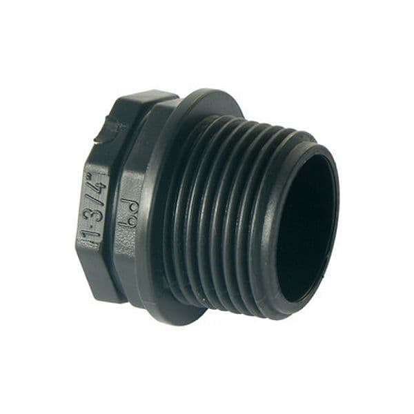 Bussola di Riduzione in PP Nero Bucch 1 x 3/4 - 2