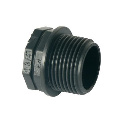 Bussola di Riduzione in PP Nero Bucch 1 x ¾ - 2