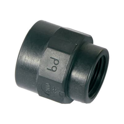 Manicotto Ridotto in PP Nero Bucch ¾ x ½ - 3