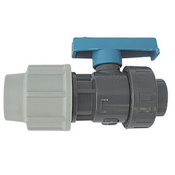 Valvola con Un Att a Compressione e Uno Filettato F.plasson 2 x 63 - 3