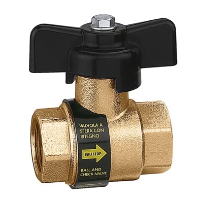 Valvola a Sfera FF con Ritegno Ballstop Calef - 2