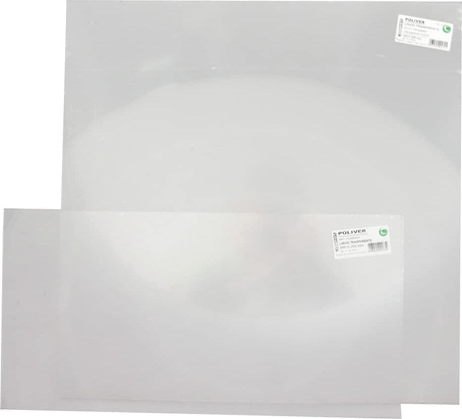 Vetro Sintetico Rigido Polistirolo Trasparente S 50 x 100 cm 4 mm 5 Pezzi – Generica