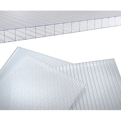 Lastra Alveolare Policarbonato Trasparente S 98 x 200 cm 10 mm - 2