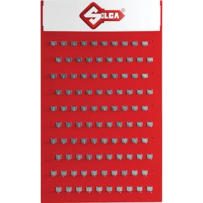 Pannello Chiavi Punzonate Assortimento Silca Ottone Nichelato 250 Pezzi - 2
