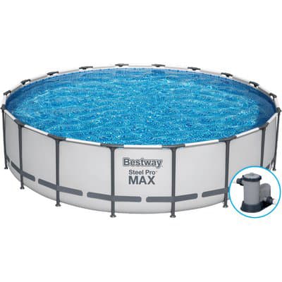 Piscina Steel Pro Max 56462 Bestway Filtro Lt H 5.678 H 549 cm 122 cm - 2